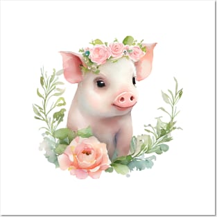 Baby pig Posters and Art